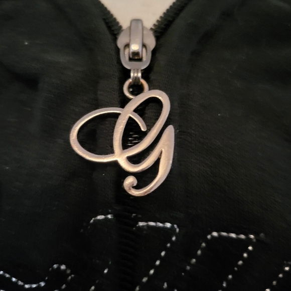 Vintage G Unit Sweater Zip Hoodie LADIES small SLIVER Black 50 cent Hip Hop - Picture 2 of 7